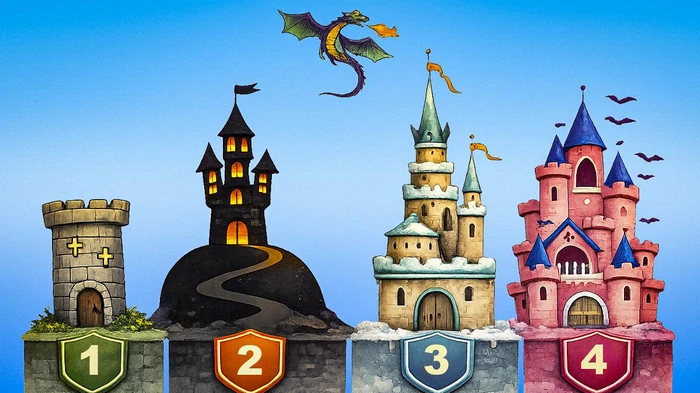 Psykologisk karaktertest specielt for kvinder: Hvilket slot vil du vælge?